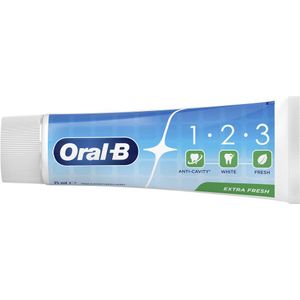 3x Oral-B Tandpasta 1-2-3 Frisse mint 75 ml