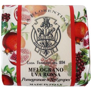 La Florentina Handgemaakte Zeep Granaatappel - Rode Druif 106 gr