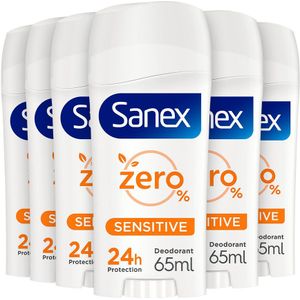 6x Sanex Deodorant Stick Dermo Sensitive 65 ml