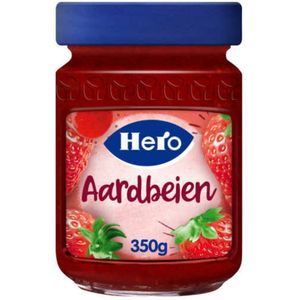 3x Hero Fruitspread Aardbeien 350 gr