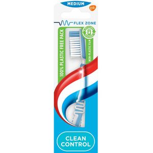 6x Aquafresh Tandenborstel Clean Control Medium