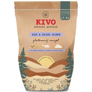 Kivo Kip & Rijst Puppy Glutenvrij 14 kg