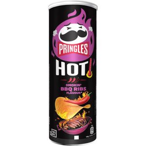 6x Pringles HOT Smokin' BBQ Ribs 160 gr