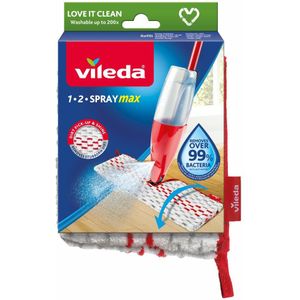 4x Vileda 1-2 Spray MAX - Vervanging Rood Wit