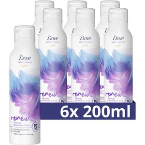 6x Dove Bath Therapy Renew Douche- & Scheerschuim 200 ml