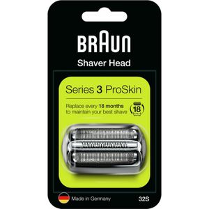 10x Braun Scheerkop 32S Series 3 Zilver