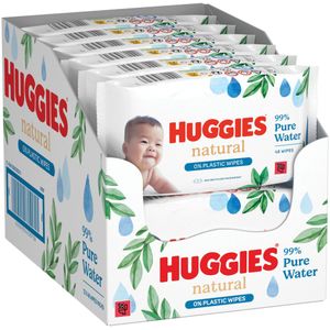 12x Huggies Billendoekjes Natural 0% plastic 12x48=576 doekjes