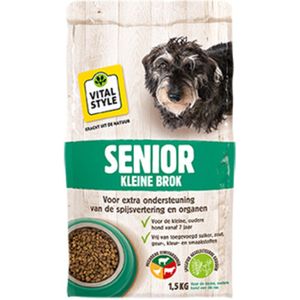 VITALstyle Hondenvoer Senior Kleine Brok 1,5 kg