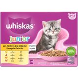 Whiskas Junior Multipack Gevogelte Selectie in Gelei 12 x 85 gr