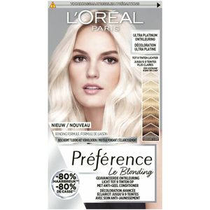 6x L'Oréal Préférence Le Blonding Ontkleuring Ultra Platinum - Platinum Blond
