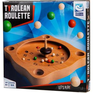 Clown Games Tiroler Roulette van Hout - Bordspel voor 2-6 spelers vanaf 5 jaar