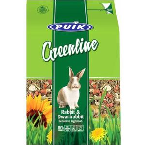 6x Puik Greenline Konijn & Dwergkonijn Sensitive 1,5 kg