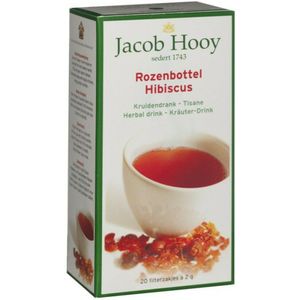 3x Jacob Hooy Thee Rozenbottel 20 stuks