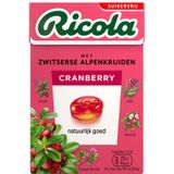 Ricola Keelpastilles Cranberry Suikervrij Doosje 50 gr