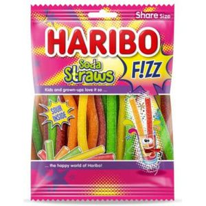 3x Haribo Soda Straws 185 gr