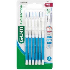 6x GUM Bi-Directions 0.9 mm 6 stuks