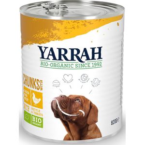 Yarrah Bio Hondenvoer Chunks Kip 820 gr