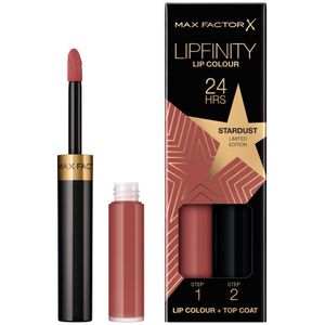 2x Max Factor Lipfinity Liquid Lipstick Limited Edition 082 Stardust 2,3 ml