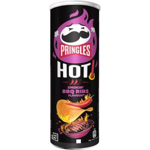 3x Pringles HOT Smokin' BBQ Ribs 160 gr