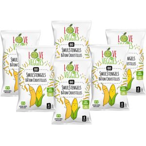 6x Love My Veggies Multipack Smulstengels Mais Banaan 4x15 gr