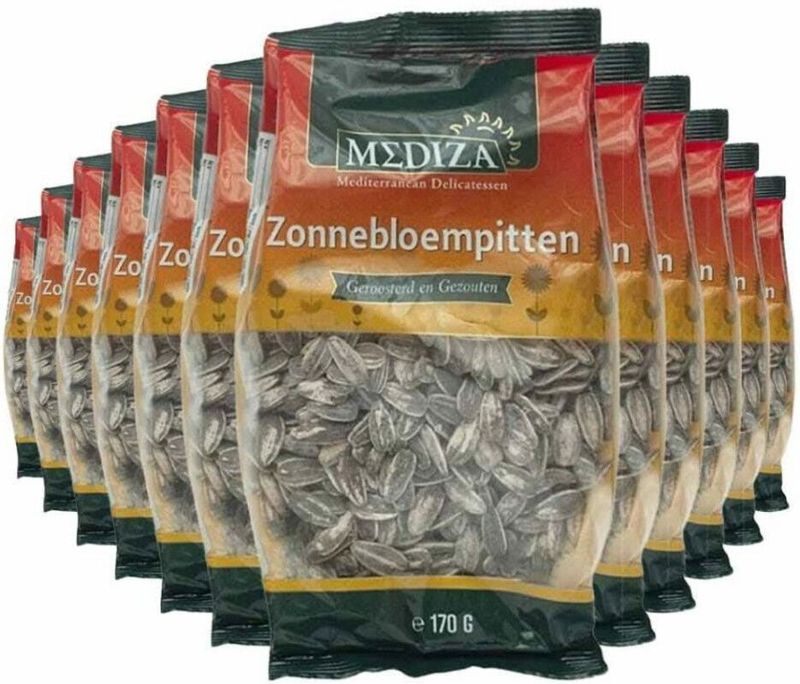 12x Mediza Zonnebloempitten 170 gr