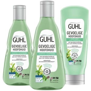 Guhl Gevoelige Hoofdhuid - Shampoo 2 x 250 ml & Conditioner 1 x 200 ml - Pakket
