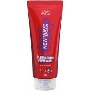 6x Wella New Wave Ultra Strong Power Hold Haargel 200 ml