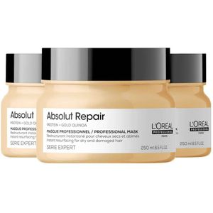 3x L'Oréal Professionnel Absolut Repair Haarmasker 250 ml