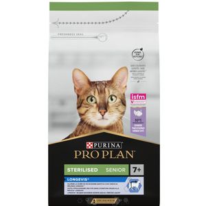 6x Pro Plan Senior 7+ Sterilised Longevis Kalkoen 1,5 kg