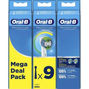 Oral-B Opzetborstels Precision Clean Wit 9 stuks