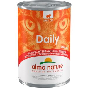 48x Almo Nature Daily Menu Kattenvoer Nat Blik Rund 400 gr