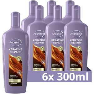 6x Andrelon Shampoo Keratine Repair 300 ml
