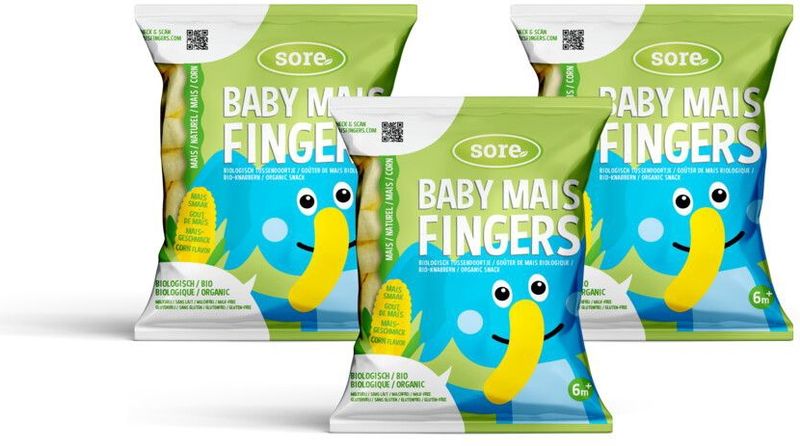 3x Sore Baby Maisfingers Naturel 35 gr