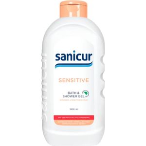 4x Sanicur Bad en Douchegel Sensitive 1000 ml