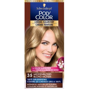 Poly Color Créme Permanente Haarverf 35 Middenblond 90 ml