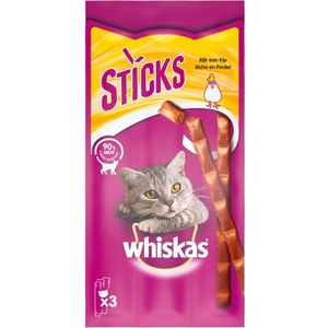 28x Whiskas Snack Sticks Kip 18 gr