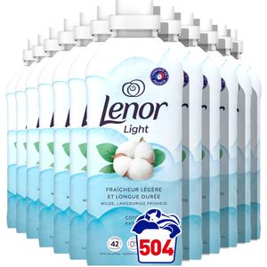 12x Lenor Wasverzachter Katoen Fris 42 Wasbeurten 882 ml