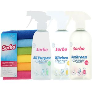 Sorbo Cleaners met Microvezeldoeken Pakket