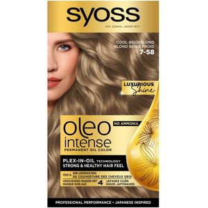 1+1 gratis: Syoss Oleo Intense Haarverf 7-58 Cool Beige Blond