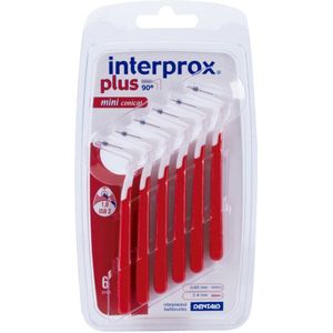 3x Interprox Plus Mini Conical 2-4 mm Rood 6 stuks