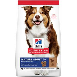 Hill's Science Plan Hondenvoer Mature Adult Medium Lam - Rijst 12 kg