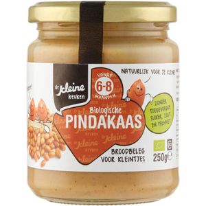 6x de Kleine Keuken Bio Pindakaas 6-8 mnd 250 gr