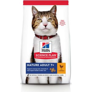 6x Hill's Science Plan Kattenvoer Mature Adult Kip 1,5 kg