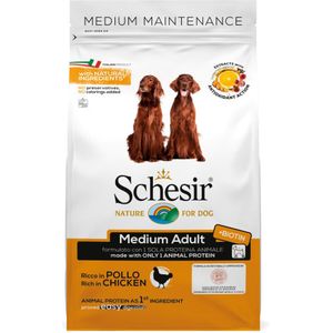 4x Schesir Hond Dry Maintenance Medium Kip 3 kg