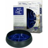 Eat Slow Live Longer Tumble Feeder Blue 20 cm