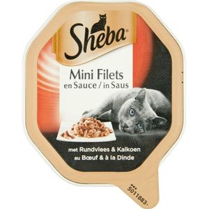 22x Sheba Selection Rund - Kalkoen In Saus 85 gr