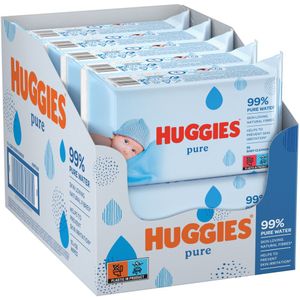 10x Huggies Billendoekjes Pure 99% Water 10 x 56 = 560 doekjes