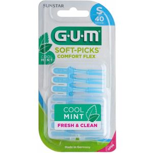6x GUM Soft-Picks Comfort Flex Mint Small 40 stuks