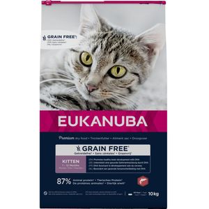 Eukanuba Kat Kitten Graanvrij Zalm 10 kg