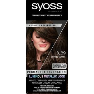 2+2 gratis: Syoss Metallics Haarverf 3-89 Bronze Coffee